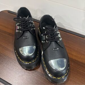Dr Martens Quad Piercing Milled Platform Boots Nappa Gothic Women’s 7 NWOT